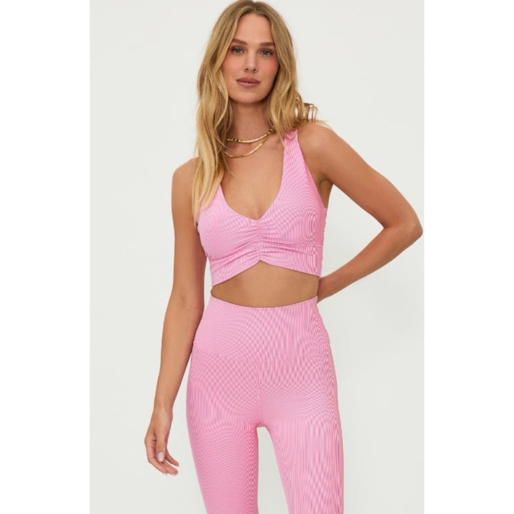 Beach Riot Mindy Top Candy Cane Two Tone Rib - Picture 3 of 3
